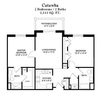 Floorplan of The Glebe, Assisted Living, Nursing Home, Independent Living, CCRC, Daleville, VA 3