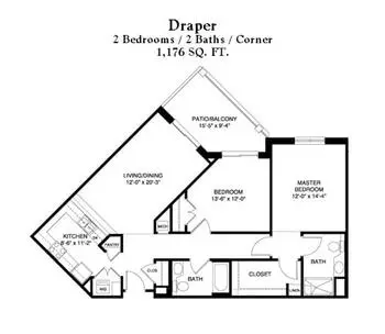 Floorplan of The Glebe, Assisted Living, Nursing Home, Independent Living, CCRC, Daleville, VA 4