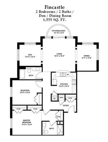 Floorplan of The Glebe, Assisted Living, Nursing Home, Independent Living, CCRC, Daleville, VA 7
