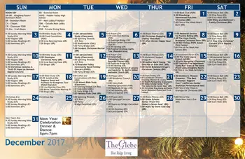 Activity Calendar of The Glebe, Assisted Living, Nursing Home, Independent Living, CCRC, Daleville, VA 2