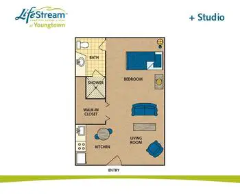 Floorplan of LifeStream Living at Youngtown, Assisted Living, Nursing Home, Independent Living, CCRC, Youngtown, AZ 3