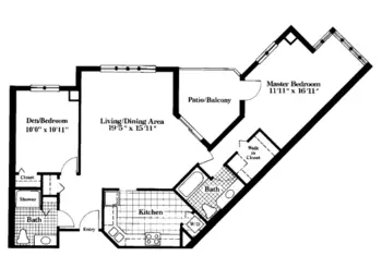 Floorplan of Applewood Retirement Community, Assisted Living, Nursing Home, Independent Living, CCRC, Amherst, MA 4