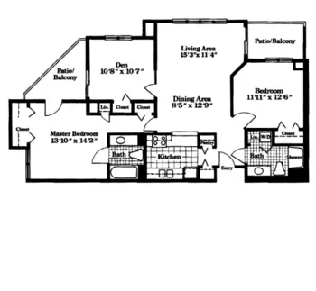 Floorplan of Applewood Retirement Community, Assisted Living, Nursing Home, Independent Living, CCRC, Amherst, MA 5