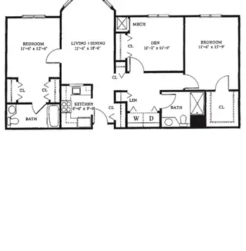 Floorplan of Loomis Lakeside Retirement Community, Assisted Living, Nursing Home, Independent Living, CCRC, Springfield, MA 4