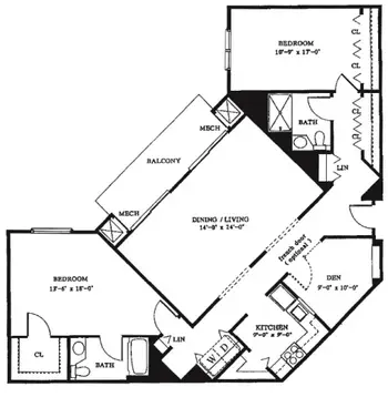 Floorplan of Loomis Lakeside Retirement Community, Assisted Living, Nursing Home, Independent Living, CCRC, Springfield, MA 5