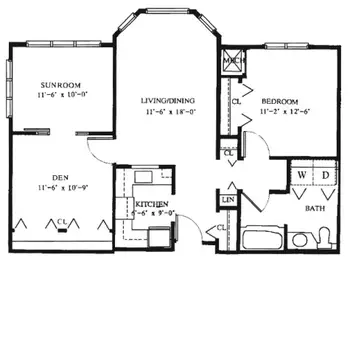 Floorplan of Loomis Lakeside Retirement Community, Assisted Living, Nursing Home, Independent Living, CCRC, Springfield, MA 6