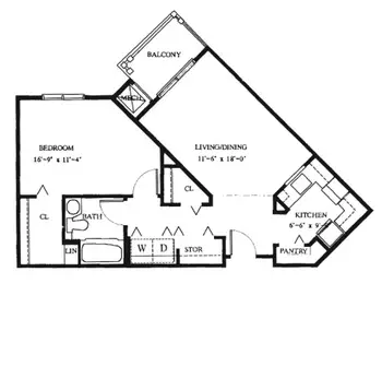 Floorplan of Loomis Lakeside Retirement Community, Assisted Living, Nursing Home, Independent Living, CCRC, Springfield, MA 11