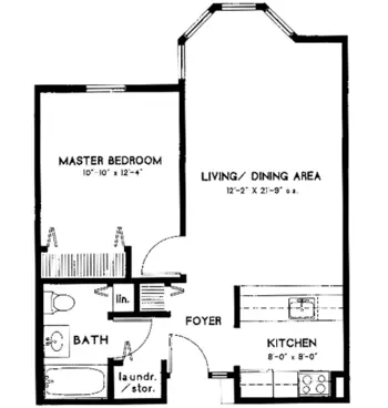 Floorplan of Loomis Village Retirement Community, Assisted Living, Nursing Home, Independent Living, CCRC, South Hadley, MA 7