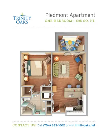 Floorplan of Trinity Oaks, Assisted Living, Nursing Home, Independent Living, CCRC, Salisbury, NC 5