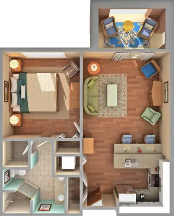 Floorplan of Trinity Oaks, Assisted Living, Nursing Home, Independent Living, CCRC, Salisbury, NC 8