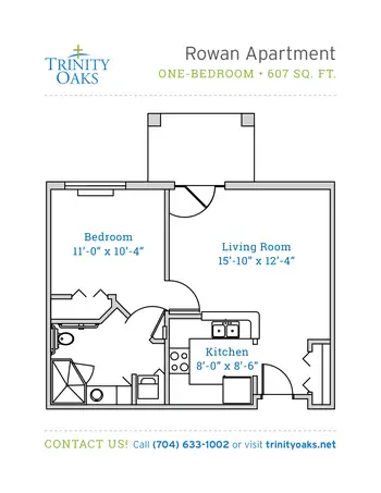 Floorplan of Trinity Oaks, Assisted Living, Nursing Home, Independent Living, CCRC, Salisbury, NC 10