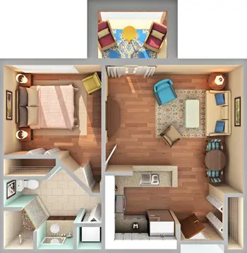 Floorplan of Trinity Oaks, Assisted Living, Nursing Home, Independent Living, CCRC, Salisbury, NC 12