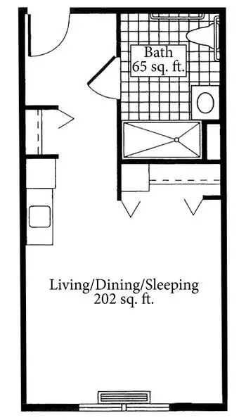 Floorplan of Crane's Mill, Assisted Living, Nursing Home, Independent Living, CCRC, West Caldwell, NJ 1