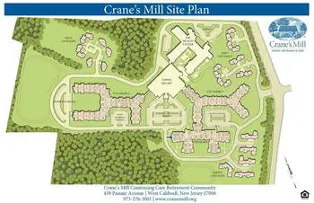 Campus Map of Crane's Mill, Assisted Living, Nursing Home, Independent Living, CCRC, West Caldwell, NJ 2