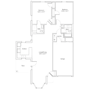 Floorplan of Breeze Park, Assisted Living, Nursing Home, Independent Living, CCRC, Weldon Spring, MO 2