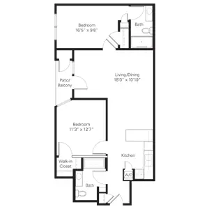 Floorplan of Breeze Park, Assisted Living, Nursing Home, Independent Living, CCRC, Weldon Spring, MO 3