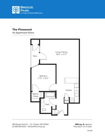 Floorplan of Breeze Park, Assisted Living, Nursing Home, Independent Living, CCRC, Weldon Spring, MO 8