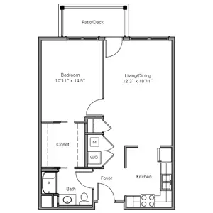 Floorplan of Concordia Village, Assisted Living, Nursing Home, Independent Living, CCRC, Springfield, IL 2