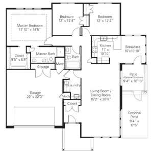 Floorplan of Concordia Village, Assisted Living, Nursing Home, Independent Living, CCRC, Springfield, IL 3