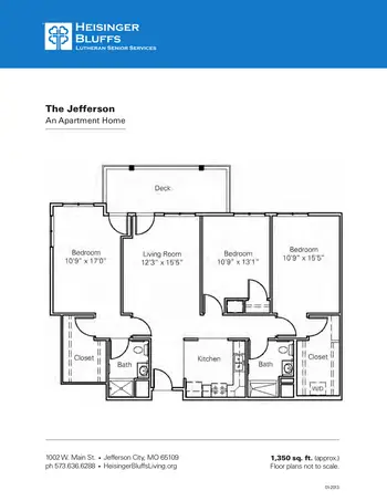 Floorplan of Heisinger Bluffs, Assisted Living, Nursing Home, Independent Living, CCRC, Jefferson City, MO 7