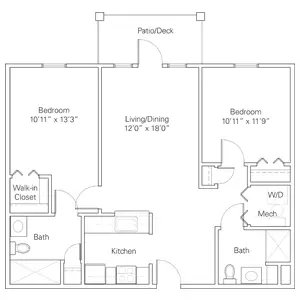 Floorplan of Laclede Groves, Assisted Living, Nursing Home, Independent Living, CCRC, Saint Louis, MO 2