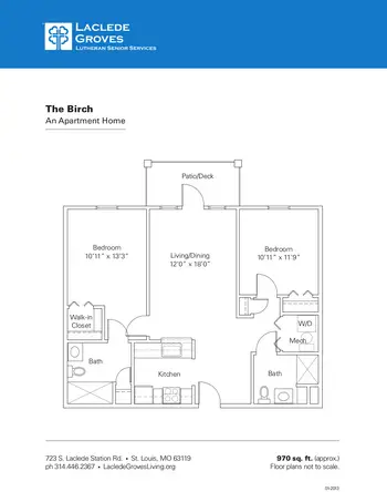 Floorplan of Laclede Groves, Assisted Living, Nursing Home, Independent Living, CCRC, Saint Louis, MO 6