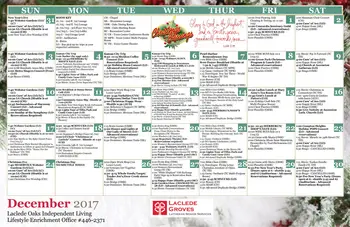 Activity Calendar of Laclede Groves, Assisted Living, Nursing Home, Independent Living, CCRC, Saint Louis, MO 2
