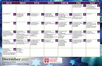 Activity Calendar of Laclede Groves, Assisted Living, Nursing Home, Independent Living, CCRC, Saint Louis, MO 3