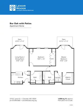 Floorplan of Lenoir Woods, Assisted Living, Nursing Home, Independent Living, CCRC, Columbia, MO 7