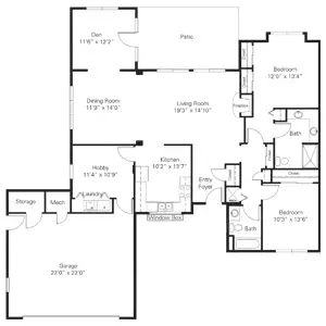 Floorplan of Lutheran Hillside Village, Assisted Living, Nursing Home, Independent Living, CCRC, Peoria, IL 4
