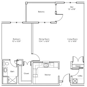 Floorplan of Meramec Bluffs, Assisted Living, Nursing Home, Independent Living, CCRC, Ballwin, MO 2