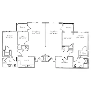 Floorplan of Meramec Bluffs, Assisted Living, Nursing Home, Independent Living, CCRC, Ballwin, MO 3