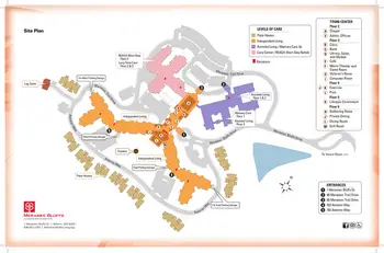 Campus Map of Meramec Bluffs, Assisted Living, Nursing Home, Independent Living, CCRC, Ballwin, MO 1