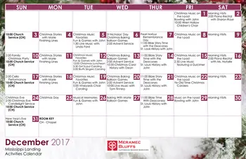 Activity Calendar of Meramec Bluffs, Assisted Living, Nursing Home, Independent Living, CCRC, Ballwin, MO 8