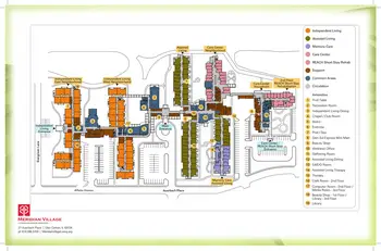 Campus Map of Meridian Village, Assisted Living, Nursing Home, Independent Living, CCRC, Glen Carbon, IL 1