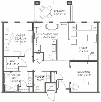 Floorplan of Passavant Community, Assisted Living, Nursing Home, Independent Living, CCRC, Zelienople, PA 10