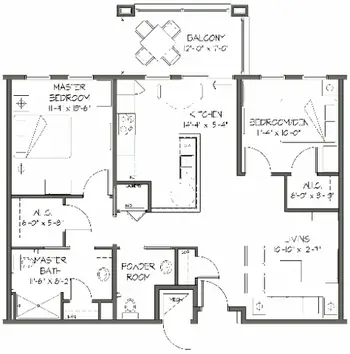 Floorplan of Passavant Community, Assisted Living, Nursing Home, Independent Living, CCRC, Zelienople, PA 11