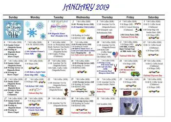 Activity Calendar of Magnolia Manor of Americus, Assisted Living, Nursing Home, Independent Living, CCRC, Americus, GA 3