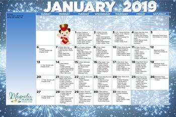 Activity Calendar of Magnolia Manor of Americus, Assisted Living, Nursing Home, Independent Living, CCRC, Americus, GA 8