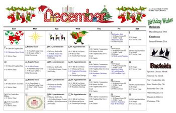 Activity Calendar of Magnolia Manor of Americus, Assisted Living, Nursing Home, Independent Living, CCRC, Americus, GA 13