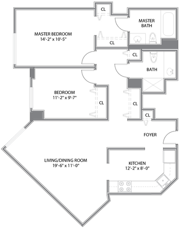 Floorplan of Mather Place, Assisted Living, Nursing Home, Independent Living, CCRC, Wilmette, IL 2
