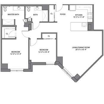 Floorplan of Mather Place, Assisted Living, Nursing Home, Independent Living, CCRC, Wilmette, IL 5