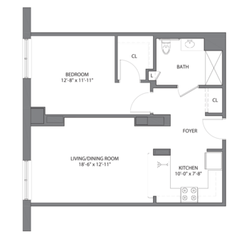 Floorplan of Mather Place, Assisted Living, Nursing Home, Independent Living, CCRC, Wilmette, IL 10