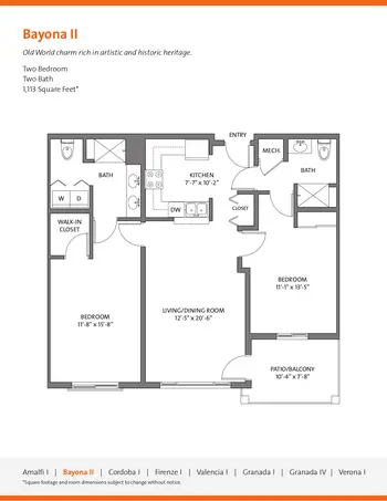 Floorplan of Splendido at Rancho Vistoso, Assisted Living, Nursing Home, Independent Living, CCRC, Oro Valley, AZ 3
