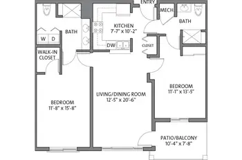 Floorplan of Splendido at Rancho Vistoso, Assisted Living, Nursing Home, Independent Living, CCRC, Oro Valley, AZ 4