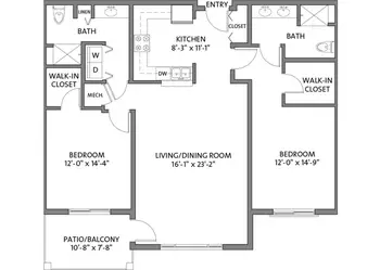 Floorplan of Splendido at Rancho Vistoso, Assisted Living, Nursing Home, Independent Living, CCRC, Oro Valley, AZ 6