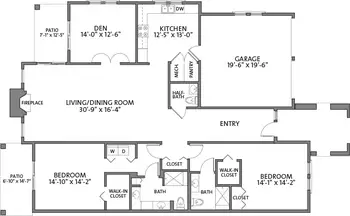 Floorplan of Splendido at Rancho Vistoso, Assisted Living, Nursing Home, Independent Living, CCRC, Oro Valley, AZ 13