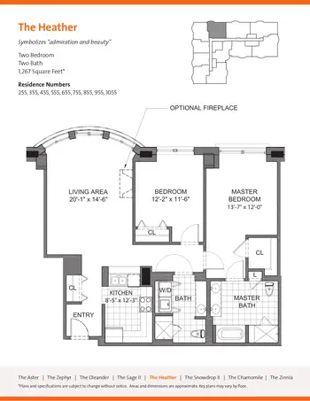 Floorplan of The Mather Evanston, Assisted Living, Nursing Home, Independent Living, CCRC, Evanston, IL 11