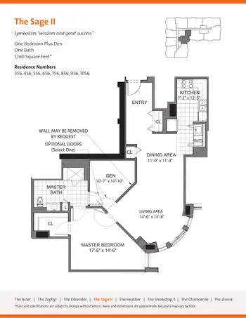 Floorplan of The Mather Evanston, Assisted Living, Nursing Home, Independent Living, CCRC, Evanston, IL 13