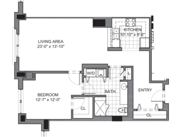 Floorplan of The Mather Evanston, Assisted Living, Nursing Home, Independent Living, CCRC, Evanston, IL 1